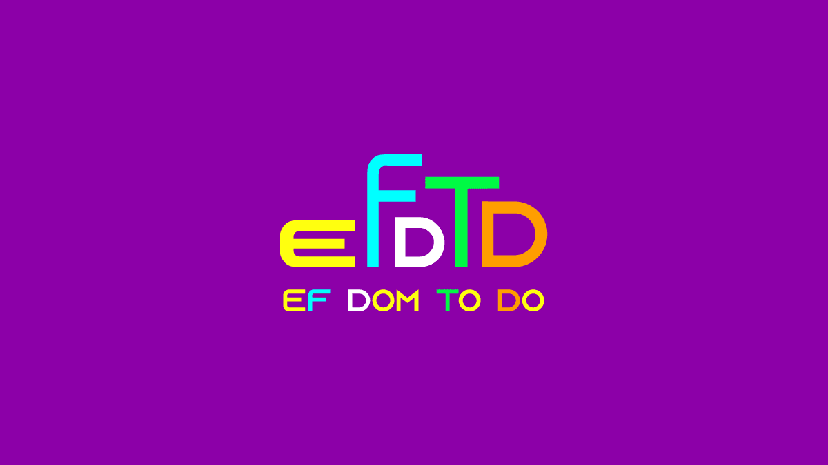 EFDOMTODO イーエフダムトゥードゥー ロゴ